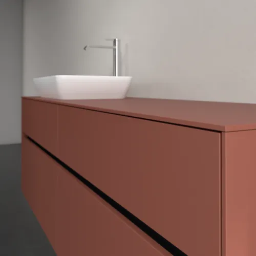 Bild von VILLEROY BOCH Collaro Waschbeckenunterschrank, 4 Auszüge, 1600 x 548 x 500 mm, Wine Red / Wine Red #C12100AH