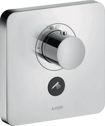 Bild von HANSGROHE AXOR ShowerSelect Thermostat HighFlow Unterputz softsquare für 1 Verbraucher und einen zusätzlichen Abgang #36706000 - Chrom