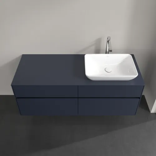 Bild von VILLEROY BOCH Collaro Waschbeckenunterschrank, mit Beleuchtung, 4 Auszüge, 1400 x 548 x 500 mm, Marine Blue / Marine Blue #C118B0VQ