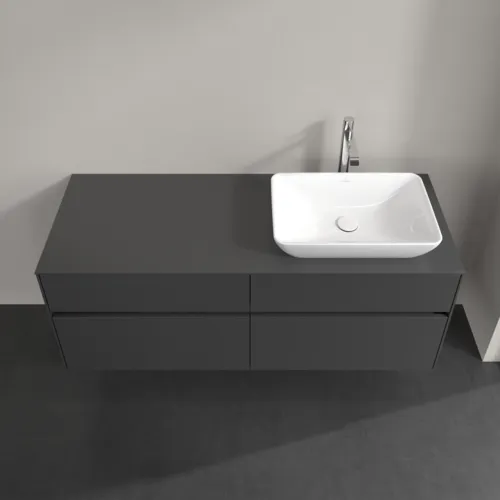 Bild von VILLEROY BOCH Collaro Waschbeckenunterschrank, mit Beleuchtung, 4 Auszüge, 1400 x 548 x 500 mm, Graphite / Graphite #C118B0VR