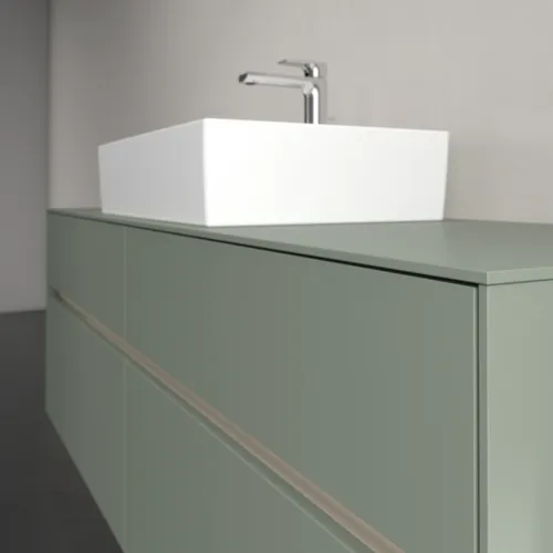 Obrázek VILLEROY BOCH Toaletní skříňka Collaro, s osvětlením, 4 výsuvy, 1600 x 548 x 500 mm, Soft Green / Soft Green #C134B0AF