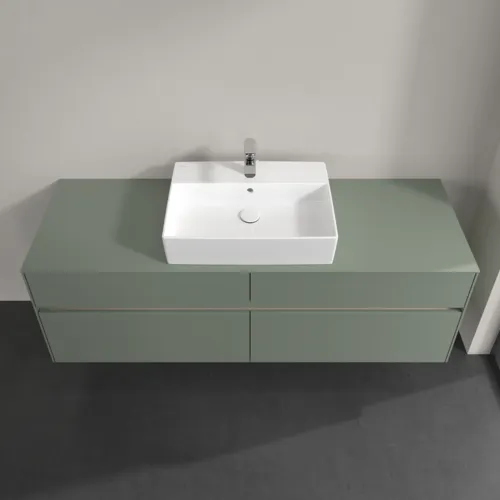 Obrázek VILLEROY BOCH Toaletní skříňka Collaro, s osvětlením, 4 výsuvy, 1600 x 548 x 500 mm, Soft Green / Soft Green #C134B0AF