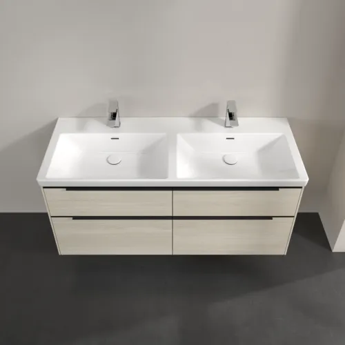 Bild von VILLEROY BOCH Subway 3.0 Waschbeckenunterschrank, mit Beleuchtung, 4 Auszüge, 1272 x 576 x 478 mm, White Oak #C568L1AA