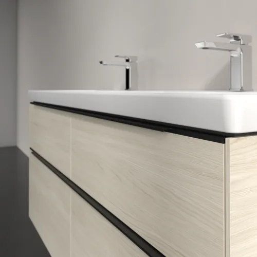 Bild von VILLEROY BOCH Subway 3.0 Waschbeckenunterschrank, mit Beleuchtung, 4 Auszüge, 1272 x 576 x 478 mm, White Oak #C568L1AA