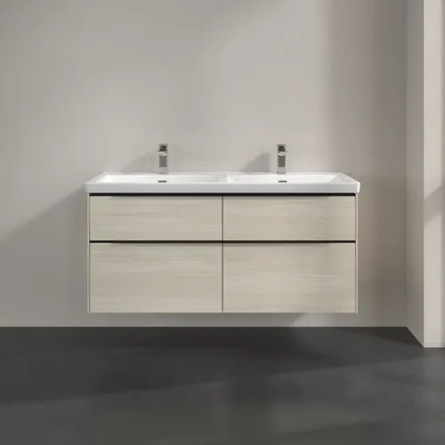 Bild von VILLEROY BOCH Subway 3.0 Waschbeckenunterschrank, mit Beleuchtung, 4 Auszüge, 1272 x 576 x 478 mm, White Oak #C568L1AA