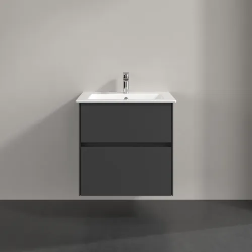 Bild von VILLEROY BOCH Collaro Waschbeckenunterschrank, 2 Auszüge, 611 x 610 x 480 mm, Graphite #C14300VR
