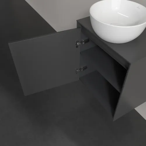 Bild von VILLEROY BOCH Collaro Waschbeckenunterschrank, mit Beleuchtung, 1 Tür, 500 x 548 x 380 mm, Graphite / Graphite #C148B0VR