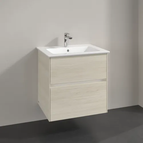 Obrázek VILLEROY BOCH Collaro Vanity unit, with lighting, 2 pull-out compartments, 611 x 610 x 480 mm, White Oak #C143B0AA