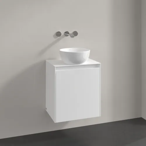Bild von VILLEROY BOCH Collaro Waschbeckenunterschrank, 1 Tür, 500 x 548 x 380 mm, White Matt / White Matt #C14800MS