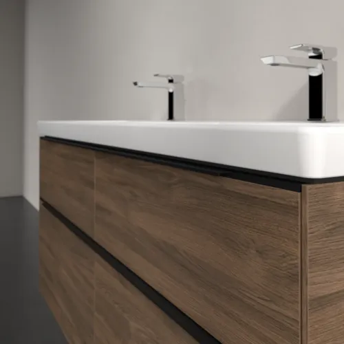 Bild von VILLEROY BOCH Subway 3.0 Waschbeckenunterschrank, 4 Auszüge, 1272 x 576 x 478 mm, Arizona Oak #C56801VH