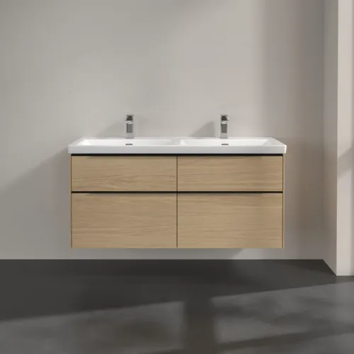 Bild von VILLEROY BOCH Subway 3.0 Waschbeckenunterschrank, 4 Auszüge, 1272 x 576 x 478 mm, Nordic Oak #C56801VJ