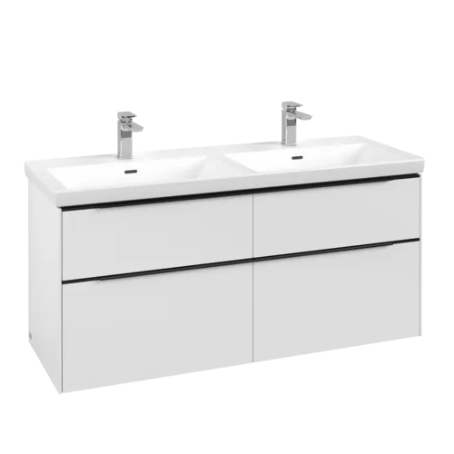 VILLEROY BOCH Subway 3.0 Vanity unit, 4 pull-out compartments, 1272 x 576 x 478 mm, Pure White #C56801VF resmi