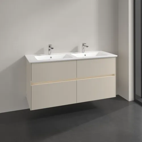 Bild von VILLEROY BOCH Collaro Waschbeckenunterschrank, mit Beleuchtung, 4 Auszüge, 1261 x 610 x 480 mm, Cashmere Grey #C147B0VN