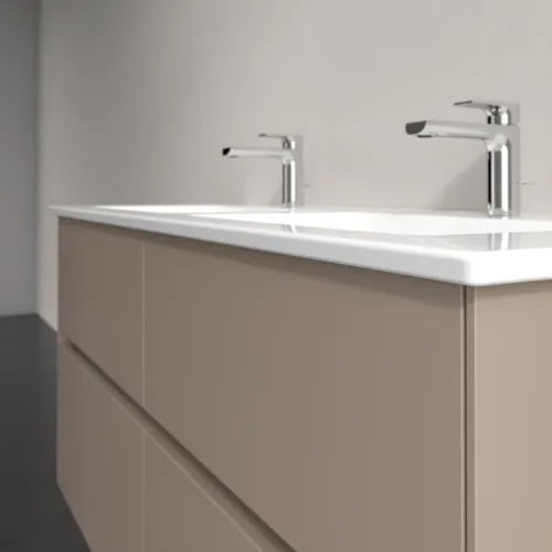 Bild von VILLEROY BOCH Collaro Waschbeckenunterschrank, mit Beleuchtung, 4 Auszüge, 1261 x 610 x 480 mm, Taupe #C147B0VM