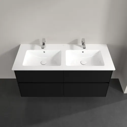 Bild von VILLEROY BOCH Collaro Waschbeckenunterschrank, mit Beleuchtung, 4 Auszüge, 1261 x 610 x 480 mm, Volcano Black #C147B0VL