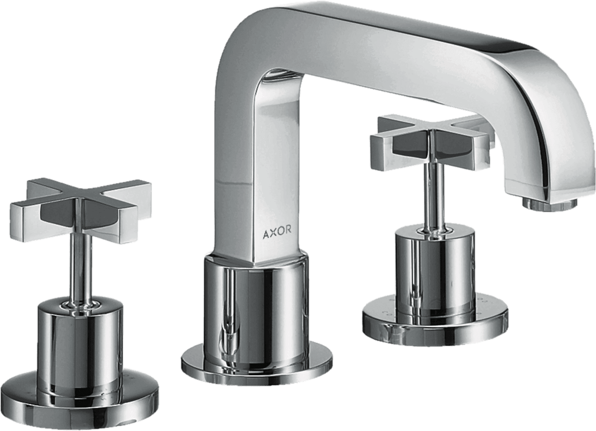 Bild von HANSGROHE AXOR Citterio 3-Loch Wannenrandarmatur mit Kreuzgriffen #39436000 - Chrom