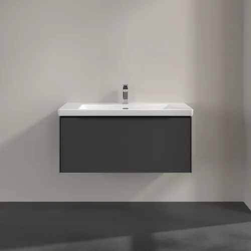 VILLEROY BOCH Subway 3.0 Waschbeckenunterschrank, 1 Auszug, 973 x 429 x 478 mm, Graphite #C56901VR, Bild 3