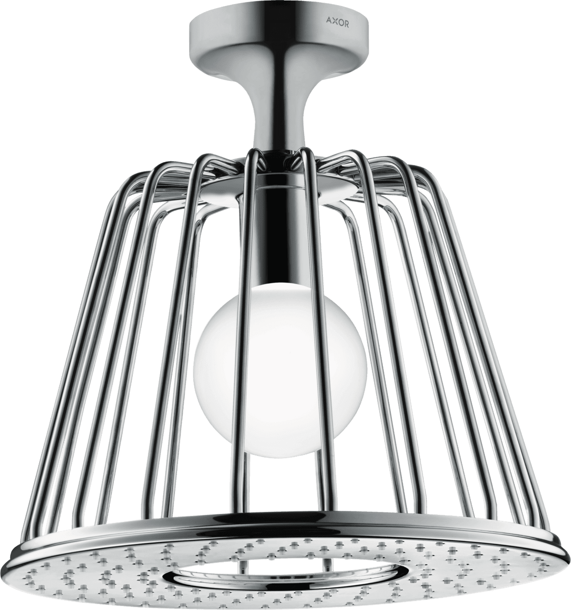 Picture of HANSGROHE AXOR LampShower/Nendo LampShower 275 1jet with ceiling connector #26032000 - Chrome