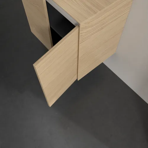 Bild von VILLEROY BOCH Collaro Waschbeckenunterschrank, mit Beleuchtung, 2 Türen, 600 x 548 x 380 mm, Nordic Oak / Nordic Oak #C150B0VJ