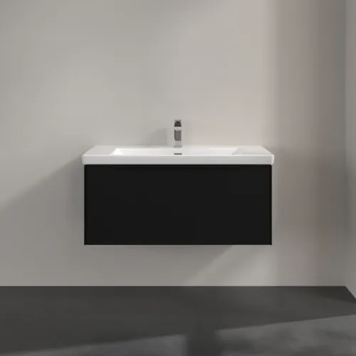 Bild von VILLEROY BOCH Subway 3.0 Waschbeckenunterschrank, 1 Auszug, 973 x 429 x 478 mm, Volcano Black #C56901VL