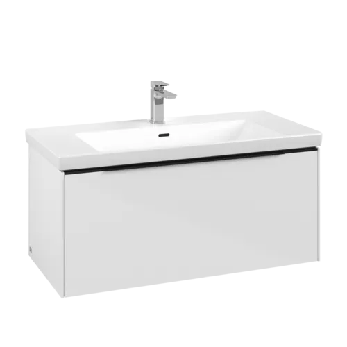 Picture of VILLEROY BOCH Subway 3.0 Vanity unit, 1 pull-out compartment, 973 x 429 x 478 mm, Brilliant White #C56901VE