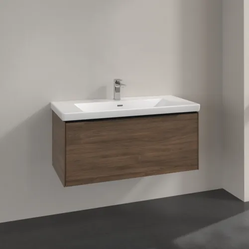 Bild von VILLEROY BOCH Subway 3.0 Waschbeckenunterschrank, 1 Auszug, 973 x 429 x 478 mm, Arizona Oak #C56901VH