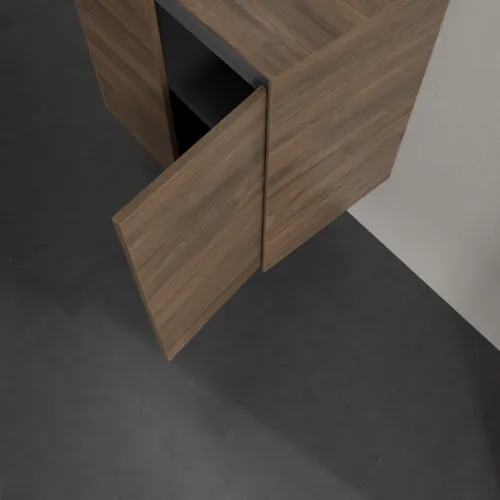 Bild von VILLEROY BOCH Collaro Waschbeckenunterschrank, mit Beleuchtung, 2 Türen, 600 x 548 x 380 mm, Arizona Oak / Arizona Oak #C150B0VH
