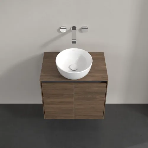 Bild von VILLEROY BOCH Collaro Waschbeckenunterschrank, mit Beleuchtung, 2 Türen, 600 x 548 x 380 mm, Arizona Oak / Arizona Oak #C150B0VH