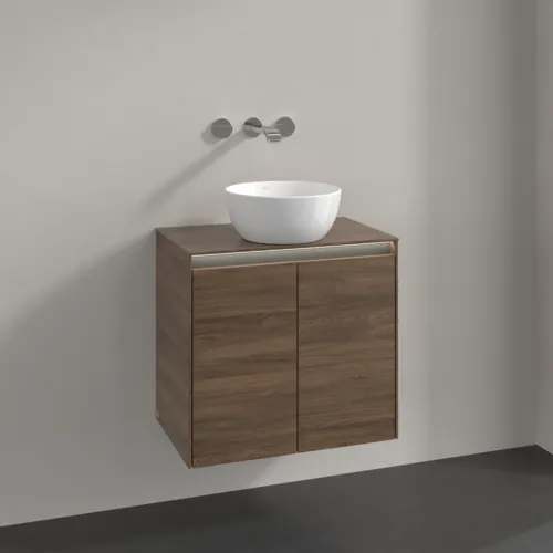 Bild von VILLEROY BOCH Collaro Waschbeckenunterschrank, mit Beleuchtung, 2 Türen, 600 x 548 x 380 mm, Arizona Oak / Arizona Oak #C150B0VH