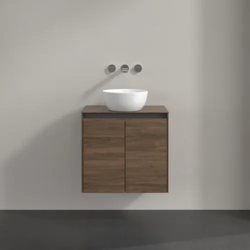 Bild von VILLEROY BOCH Collaro Waschbeckenunterschrank, mit Beleuchtung, 2 Türen, 600 x 548 x 380 mm, Arizona Oak / Arizona Oak #C150B0VH