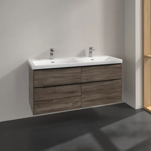 VILLEROY BOCH Subway 3.0 Waschbeckenunterschrank, 4 Auszüge, 1272 x 576 x 478 mm, Stone Oak #C56801RK, Bild 2