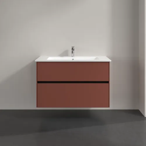 Bild von VILLEROY BOCH Collaro Waschbeckenunterschrank, 2 Auszüge, 961 x 610 x 480 mm, Wine Red #C14500AH