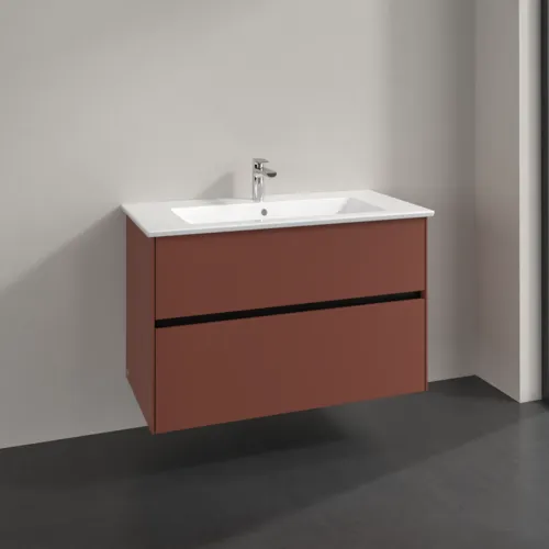 Bild von VILLEROY BOCH Collaro Waschbeckenunterschrank, 2 Auszüge, 961 x 610 x 480 mm, Wine Red #C14500AH