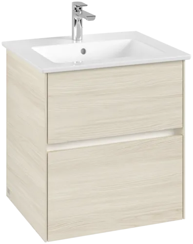 VILLEROY BOCH Collaro Vanity unit, with lighting, 2 pull-out compartments, 561 x 610 x 480 mm, White Oak #C142B0AA resmi