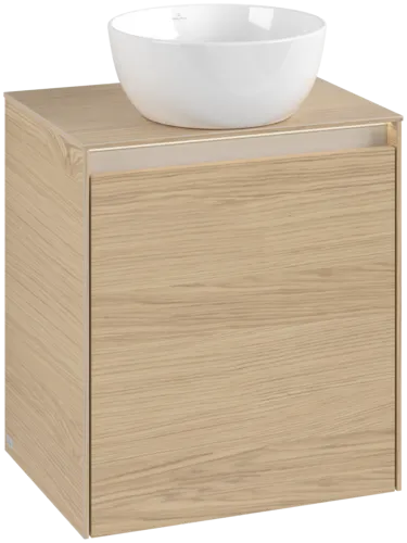 Зображення з  VILLEROY BOCH Collaro Vanity unit, with lighting, 1 door, 500 x 548 x 380 mm, Nordic Oak / Nordic Oak #C148B0VJ