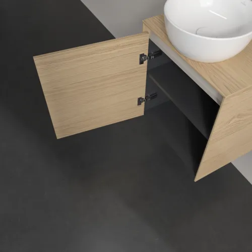 VILLEROY BOCH Collaro Waschbeckenunterschrank, mit Beleuchtung, 1 Tür, 500 x 548 x 380 mm, Nordic Oak / Nordic Oak #C148B0VJ, Bild 7