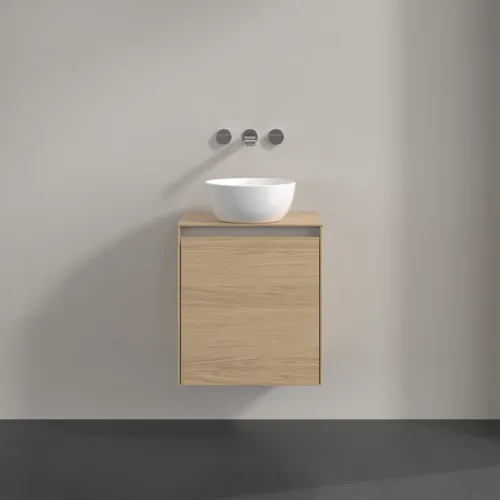 VILLEROY BOCH Collaro Waschbeckenunterschrank, mit Beleuchtung, 1 Tür, 500 x 548 x 380 mm, Nordic Oak / Nordic Oak #C148B0VJ, Bild 3