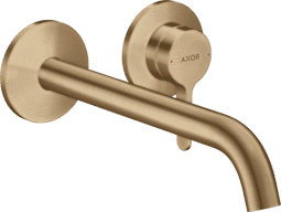 Bild von HANSGROHE AXOR One Einhebel-Waschtischmischer Unterputz für Wandmontage mit Hebelgriff und Auslauf 220 mm #48120140 - Brushed Bronze