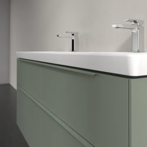 Bild von VILLEROY BOCH Subway 3.0 Waschbeckenunterschrank, mit Beleuchtung, 4 Auszüge, 1272 x 576 x 478 mm, Soft Green #C568L2AF