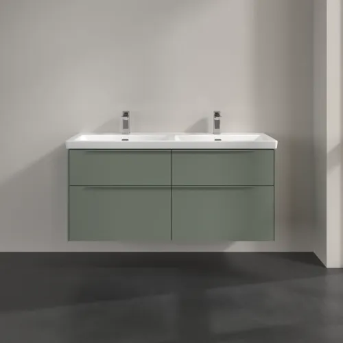 Bild von VILLEROY BOCH Subway 3.0 Waschbeckenunterschrank, mit Beleuchtung, 4 Auszüge, 1272 x 576 x 478 mm, Soft Green #C568L2AF