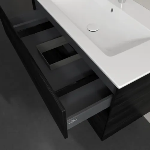 Bild von VILLEROY BOCH Collaro Waschbeckenunterschrank, mit Beleuchtung, 2 Auszüge, 961 x 610 x 480 mm, Black Oak #C145B0AB
