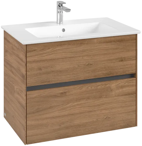 Picture of VILLEROY BOCH Collaro Vanity unit, 2 pull-out compartments, 761 x 610 x 480 mm, Oak Kansas #C14400RH