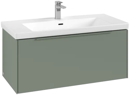 VILLEROY BOCH Subway 3.0 Vanity unit, 1 pull-out compartment, 973 x 429 x 478 mm, Soft Green #C56902AF resmi