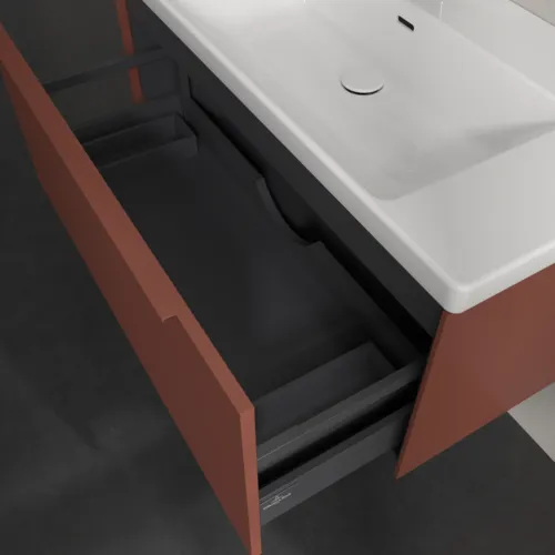Bild von VILLEROY BOCH Subway 3.0 Waschbeckenunterschrank, 1 Auszug, 973 x 429 x 478 mm, Wine Red #C56902AH