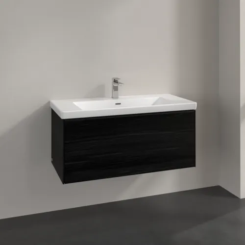 Bild von VILLEROY BOCH Subway 3.0 Waschbeckenunterschrank, 1 Auszug, 973 x 429 x 478 mm, Black Oak #C56901AB