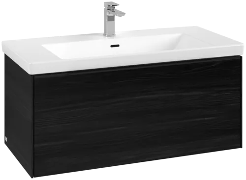 Picture of VILLEROY BOCH Subway 3.0 Vanity unit, 1 pull-out compartment, 973 x 429 x 478 mm, Black Oak #C56901AB