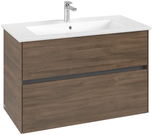 Picture of VILLEROY BOCH Collaro Vanity unit, 2 pull-out compartments, 961 x 610 x 480 mm, Arizona Oak #C14500VH