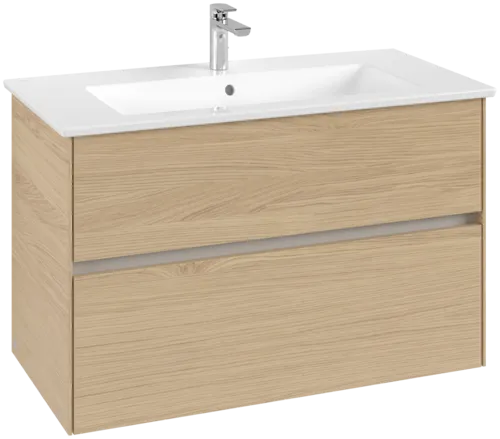 Picture of VILLEROY BOCH Collaro Vanity unit, 2 pull-out compartments, 961 x 610 x 480 mm, Nordic Oak #C14500VJ