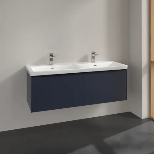 VILLEROY BOCH Subway 3.0 Waschbeckenunterschrank, 2 Auszüge, 1272 x 429 x 478 mm, Marine Blue #C56701VQ, Bild 2