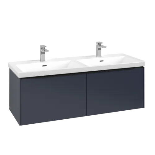 VILLEROY BOCH Subway 3.0 Vanity unit, 2 pull-out compartments, 1272 x 429 x 478 mm, Marine Blue #C56701VQ resmi
